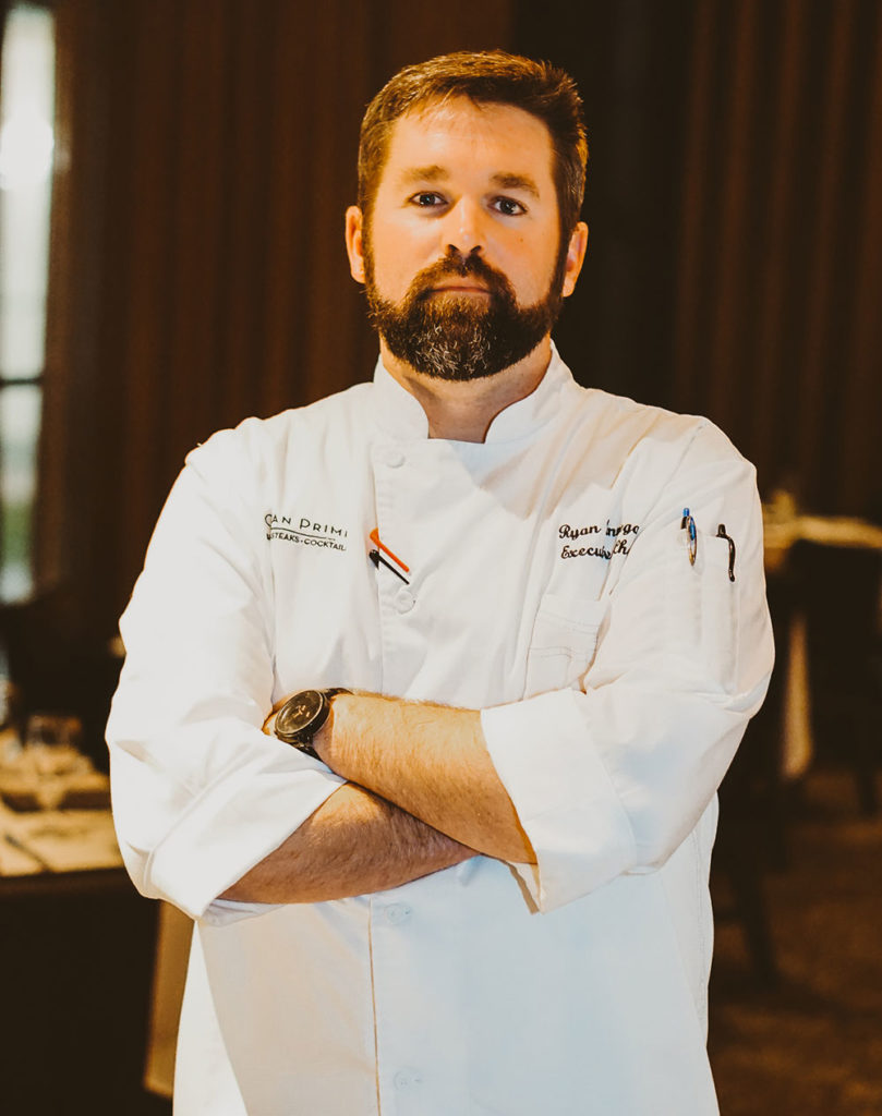 Ryan Finnegan, the executive chef at at Ocean Prime's Denver Tech Center location