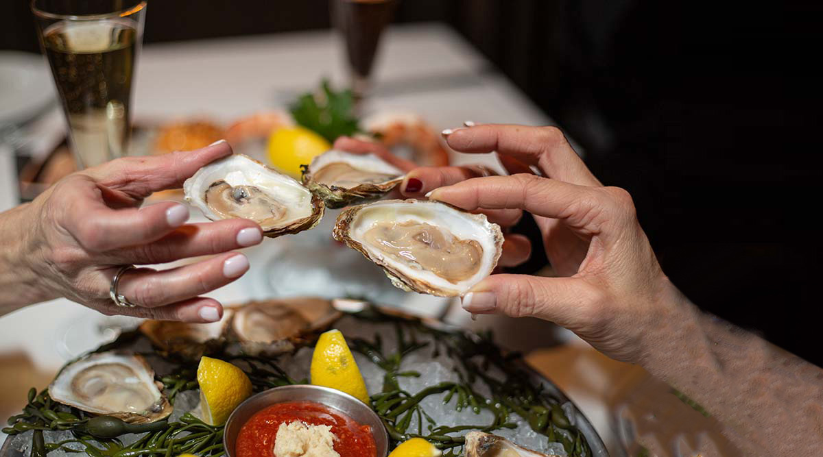 a photo of oysters at ocean prime